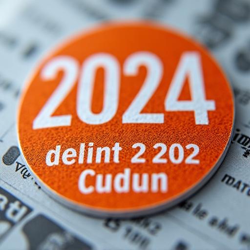 Nahaufnahme der Schweizer Autobahnvignette für das Jahr 2024.